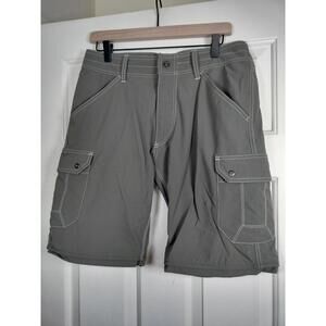 KÜHL Renegade Cargo Shorts Mens 32 Gray Hiking Outdoor Stretch RN 108846